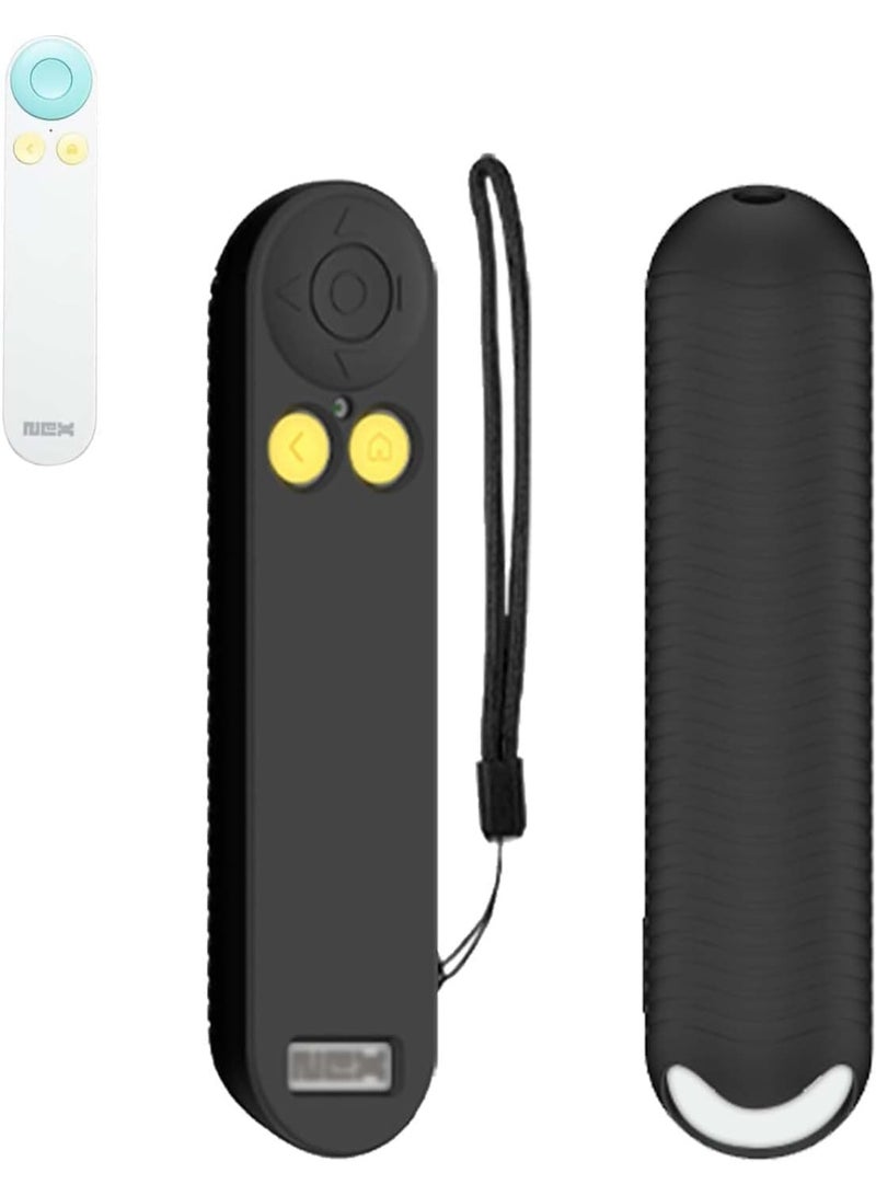 1Pcs Silicone Case for Nex Playground Game System Remote, Anti Slip Shockproof Remote Protective Sleeve Compatible with Nex Playground Game System Remote with Lanyard (Black) - Image 1